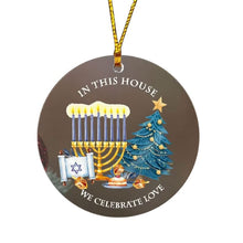 Load image into Gallery viewer, Christmas Hanukkah Acrylic Ornament