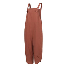 Load image into Gallery viewer, Women&#39;s Solid Color Casual Suspender Pants