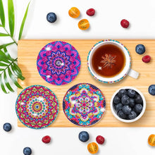 Load image into Gallery viewer, 🌸Diamond Crafts Coasters Diamond Painting Coasters (Mandala)