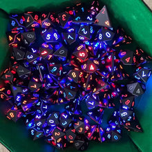 Load image into Gallery viewer, Polyhedral Glowing Game Dice Set (7 pcs)