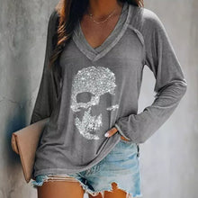 Load image into Gallery viewer, Retro Skull Long Sleeve Shirts