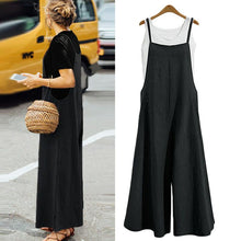 Load image into Gallery viewer, Summer Ladies Casual Loose Solid Tank Jumpsuit