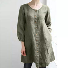 Load image into Gallery viewer, Cotton Linen Button Shirt