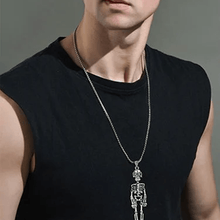Load image into Gallery viewer, Retro Skeleton Man Necklace