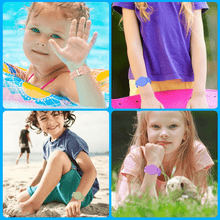 Load image into Gallery viewer, Kids&#39; Waterproof Silicone Anti-loss Wristband
