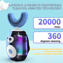 Load image into Gallery viewer, Smart 360 Degree U-shaped Children's Electric Toothbrush