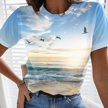 Load image into Gallery viewer, Women&#39;s Casual 3D Printed Painting T-shirt