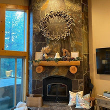 Load image into Gallery viewer, Rustic Farmhouse Antler Wreath