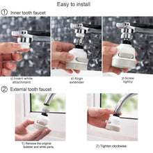 Load image into Gallery viewer, 360° Swivel Water Saving Tap