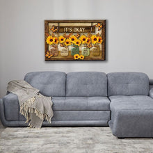 Load image into Gallery viewer, Butterfly Sunflowers Wall Art