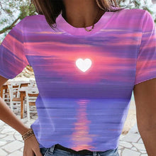 Load image into Gallery viewer, Women&#39;s Casual Weekend 3D Printed Painting T-shirt