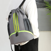 Load image into Gallery viewer, Large Nylon Drawstring Pocket Backpack