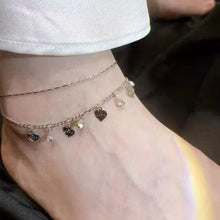 Load image into Gallery viewer, Crystal Encrusted Anklet with Diamond Fringes