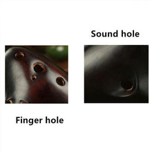 Load image into Gallery viewer, [HOT SALE]-12 Holes Ocarina Alto C Smoldering Ceramic Submarine SharpChain +Display BaseS