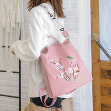 Load image into Gallery viewer, Embroidered Anti-theft Backpack
