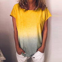 Load image into Gallery viewer, Gradient Rainbow Print T-shirt