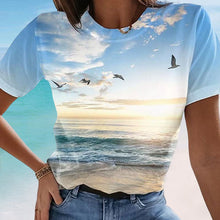 Load image into Gallery viewer, Women&#39;s Casual 3D Printed Painting T-shirt
