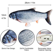 Load image into Gallery viewer, 🐟Plush Simulation USB Charging Cat Fish Toy🐟