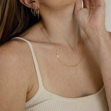 Load image into Gallery viewer, Initial Bezel Diamond Necklace