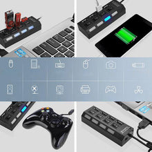 Load image into Gallery viewer, Multiple Ports High-Speed USB Hub