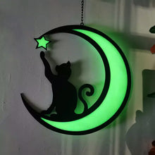 Load image into Gallery viewer, Moon Black Cat Decorations