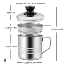 Load image into Gallery viewer, Home Grease Container With Strainer