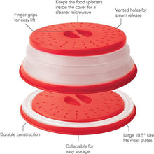 Load image into Gallery viewer, Collapsible Microwave Plate Cover