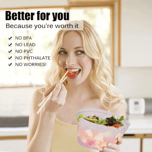 Hirundo Reusable Silicone Food Storage Bags (3 PCs)