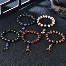 Load image into Gallery viewer, Incense Grey Glazed Beads Bracelet