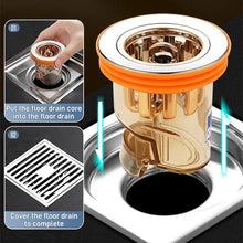 Load image into Gallery viewer, Universal double deodorant floor drain core