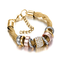 Load image into Gallery viewer, Entwined Ring Accent Bracelet