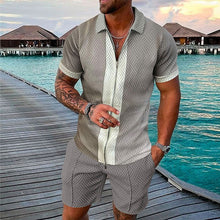 Load image into Gallery viewer, Men&#39;s Casual Printed Polo Suit