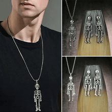 Load image into Gallery viewer, Retro Skeleton Man Necklace