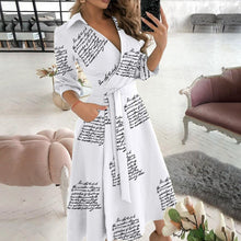 Load image into Gallery viewer, V-neck Printed Dress