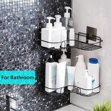 Load image into Gallery viewer, Drill Free Shelf- Adhesive Metal Corner Storage Rack