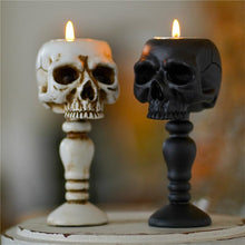 Load image into Gallery viewer, Cubic Skull Pillar Candle Holder