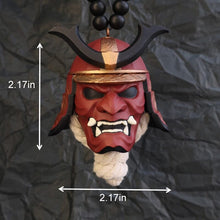Load image into Gallery viewer, Japanese Oni Mask Car Rear View Mirror Ornament