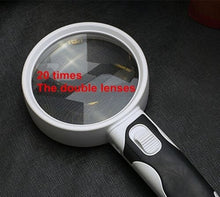 Load image into Gallery viewer, 20X Optical Magnifying Glass With LED Light