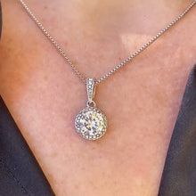Load image into Gallery viewer, To My Soulmate Sparkling Round Created Necklace