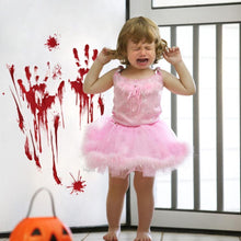 Load image into Gallery viewer, Halloween blood hand footprints wall stickers