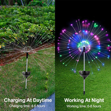 Load image into Gallery viewer, Waterproof  Solar Garden Fireworks Lamp