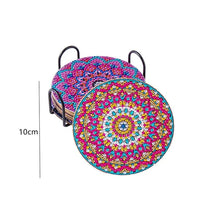 Load image into Gallery viewer, 🌸Diamond Crafts Coasters Diamond Painting Coasters (Mandala)