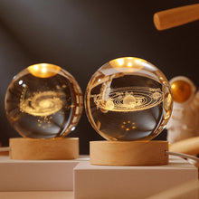 Load image into Gallery viewer, Glowing Crystal Ball Night Light