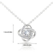 Load image into Gallery viewer, To My Daughter Love Knot Necklace