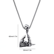 Load image into Gallery viewer, Nordic Vikings Axe Necklace