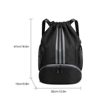 Load image into Gallery viewer, Large Nylon Drawstring Pocket Backpack