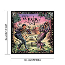 Load image into Gallery viewer, 🗓2024 Witches&#39; Wall Calendar