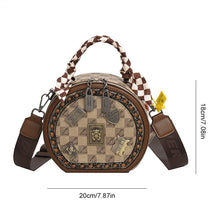 Load image into Gallery viewer, Fashion Retro Bear Badge Print Leather Handbags