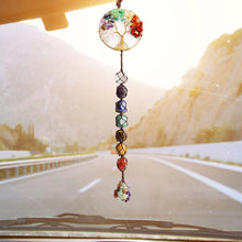Load image into Gallery viewer, 7 Chakra Stone Healing Crystal Tree of Life Decoration