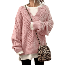 Load image into Gallery viewer, Slouchy Cable Knit Sweater